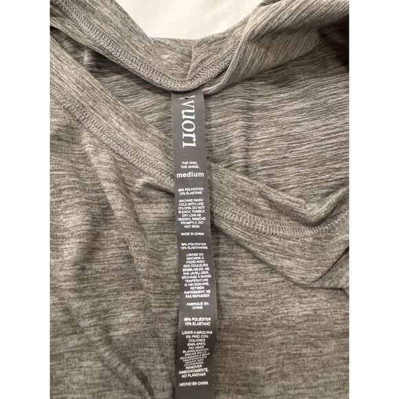 Vuori Jogger Women’s Medium Gray Romper Athleisure Yoga Travel Lounge Minimalist - Picture 8 of 16